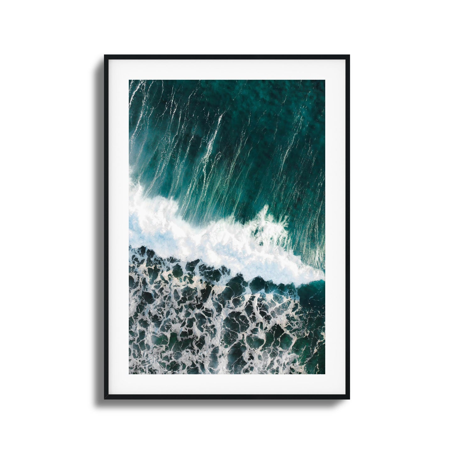 Aqua Curtain Framed Art