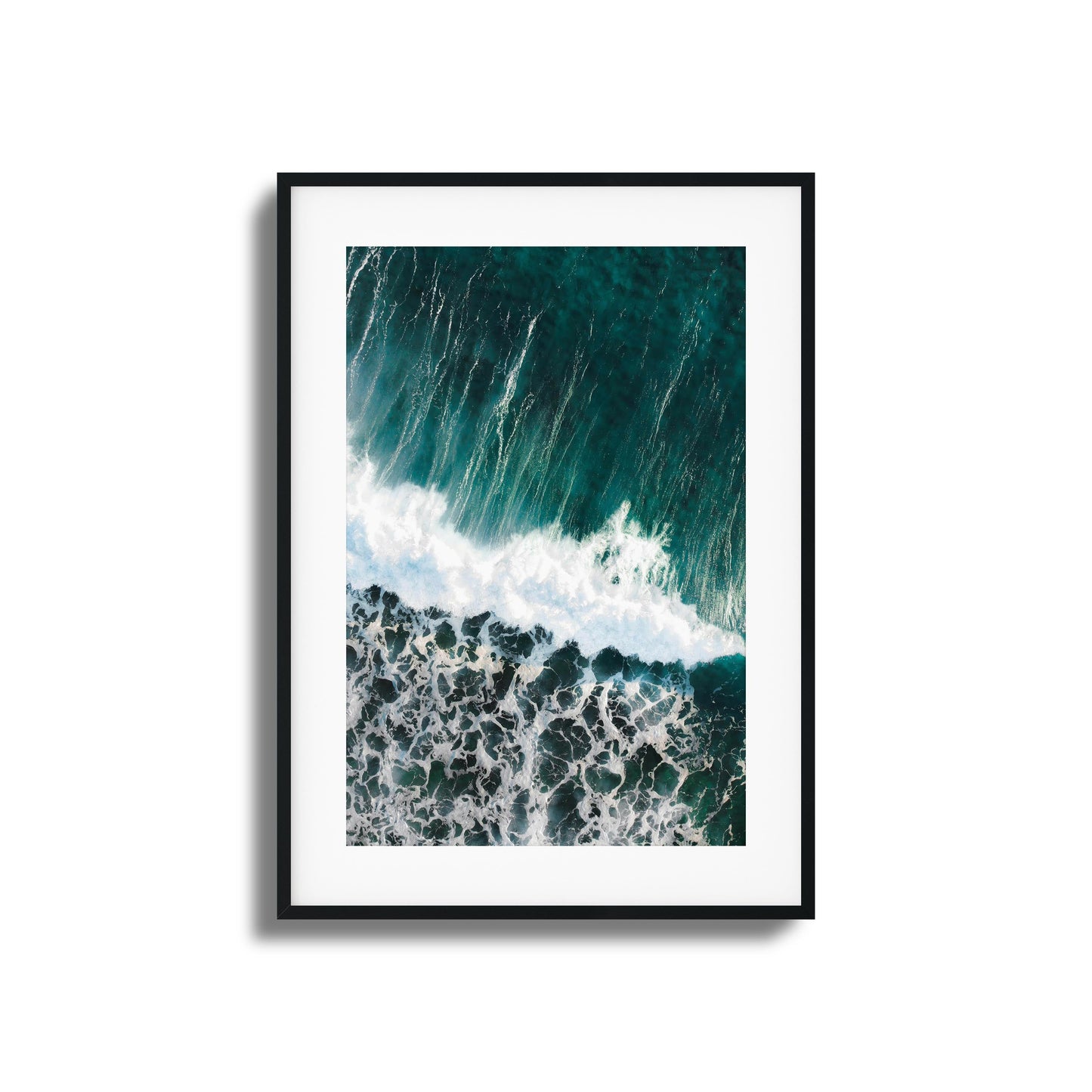 Aqua Curtain Framed Art