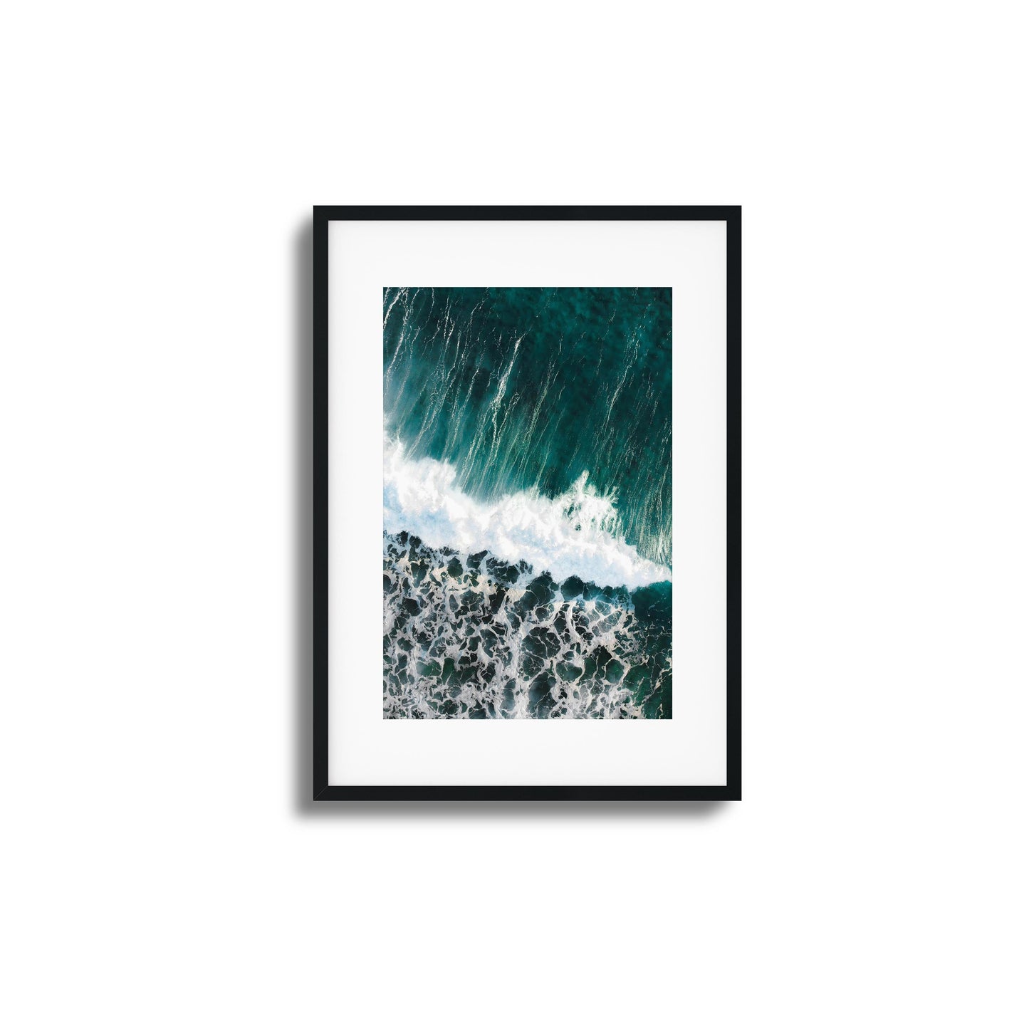 Aqua Curtain Framed Art