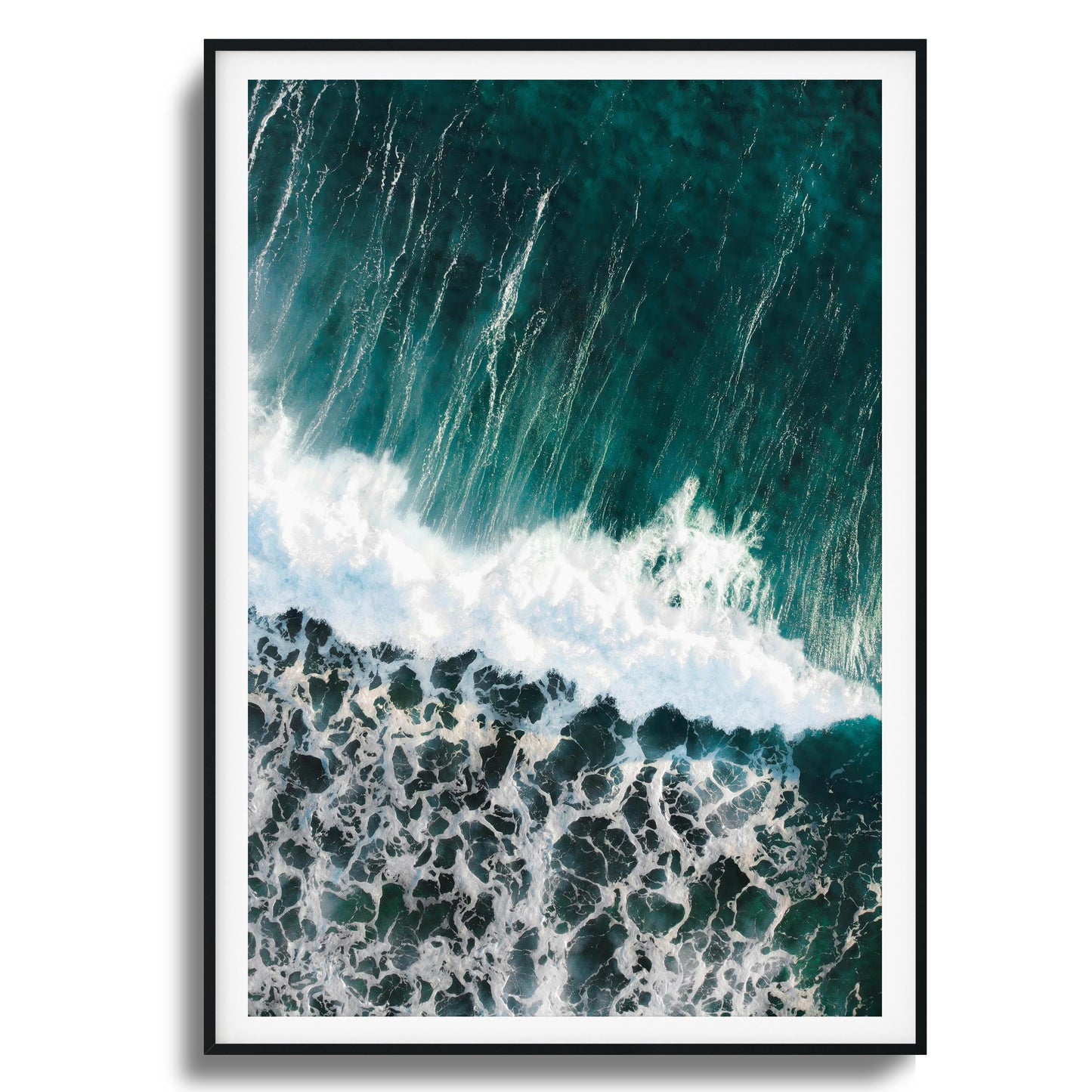 Aqua Curtain Framed Art
