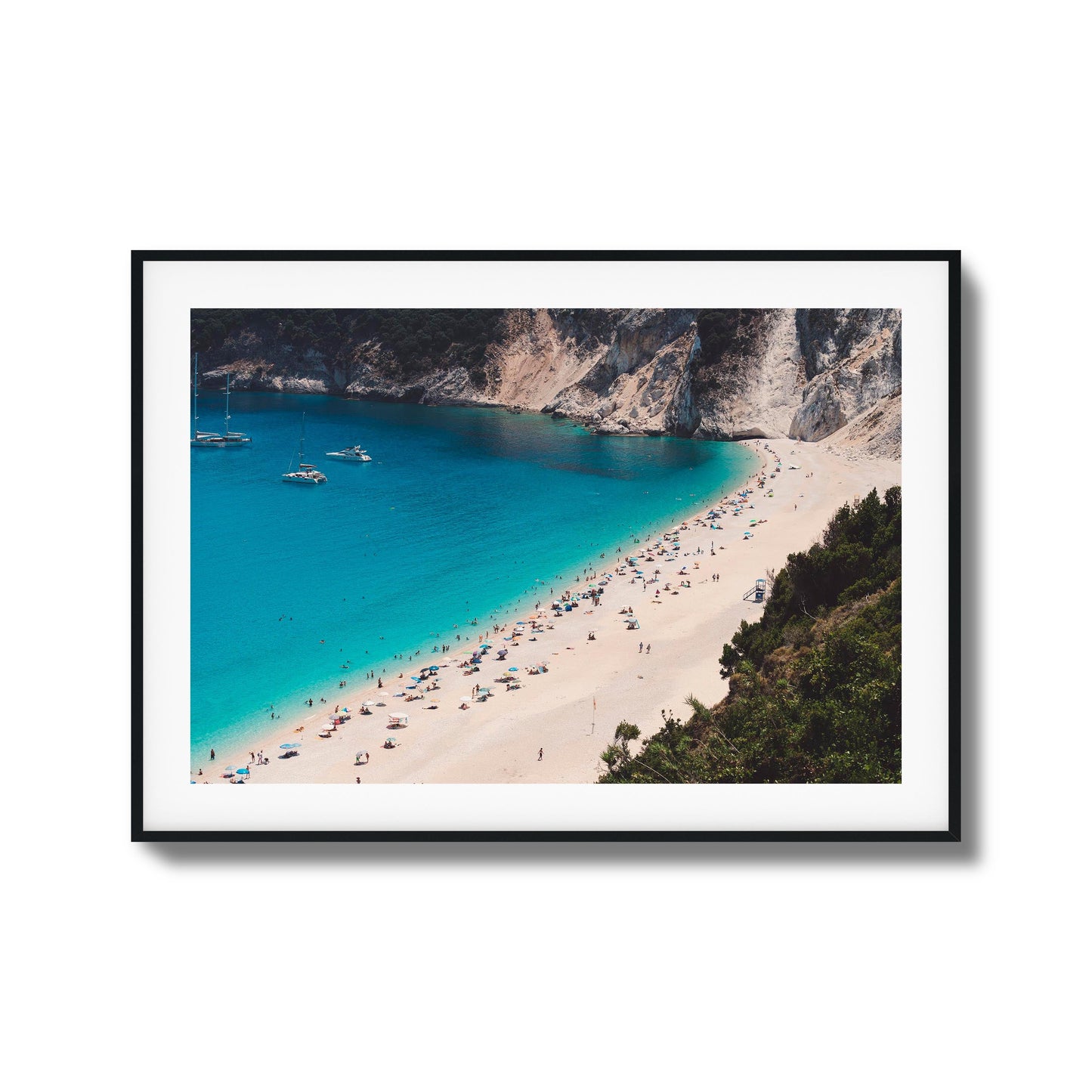 Azure Shore Escape Framed Art