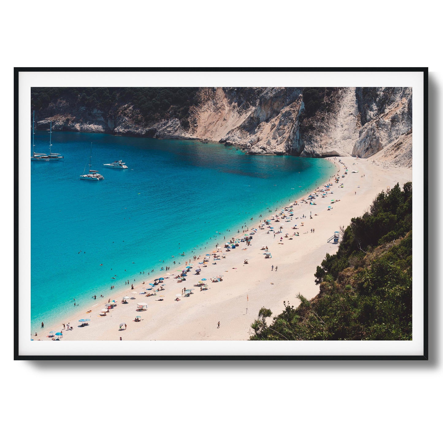Azure Shore Escape Framed Art
