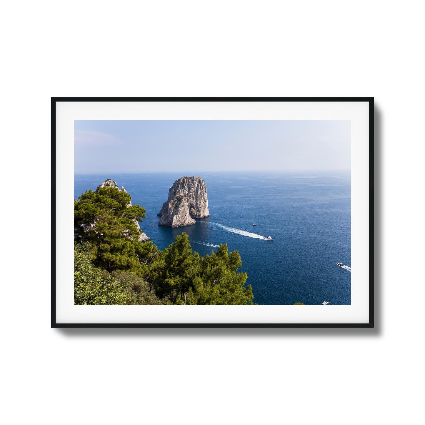 Capri Island View Framed Art