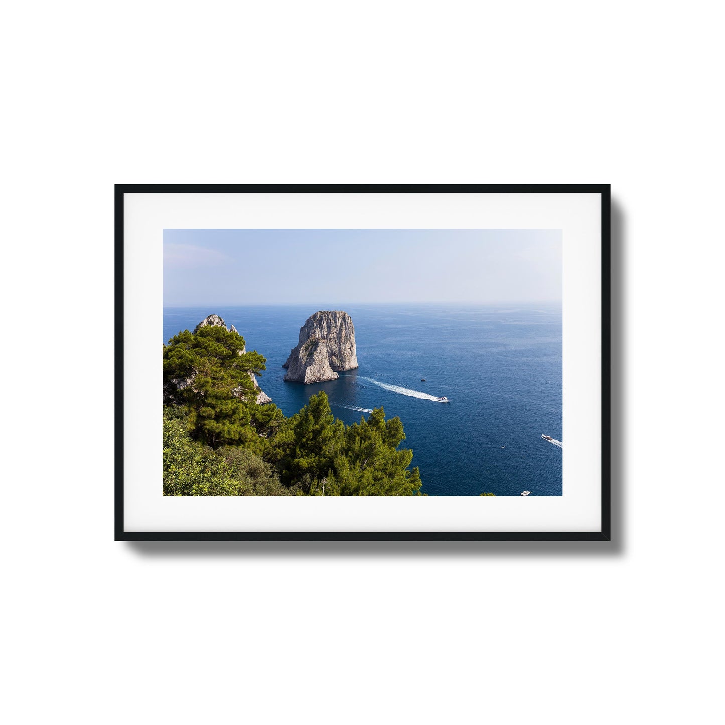 Capri Island View Framed Art
