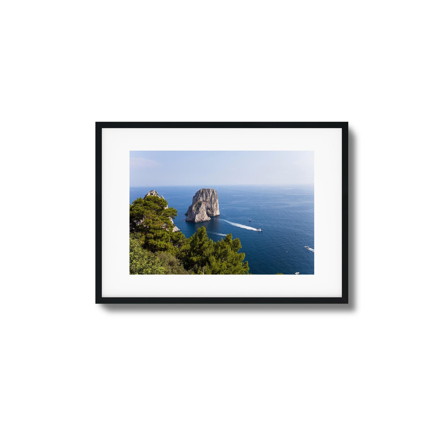 Capri Island View Framed Art