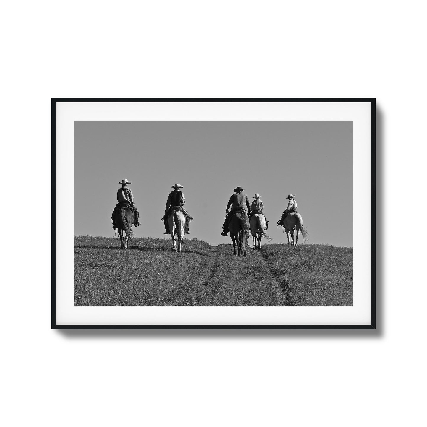 Cowboy Trail Ride Framed Art