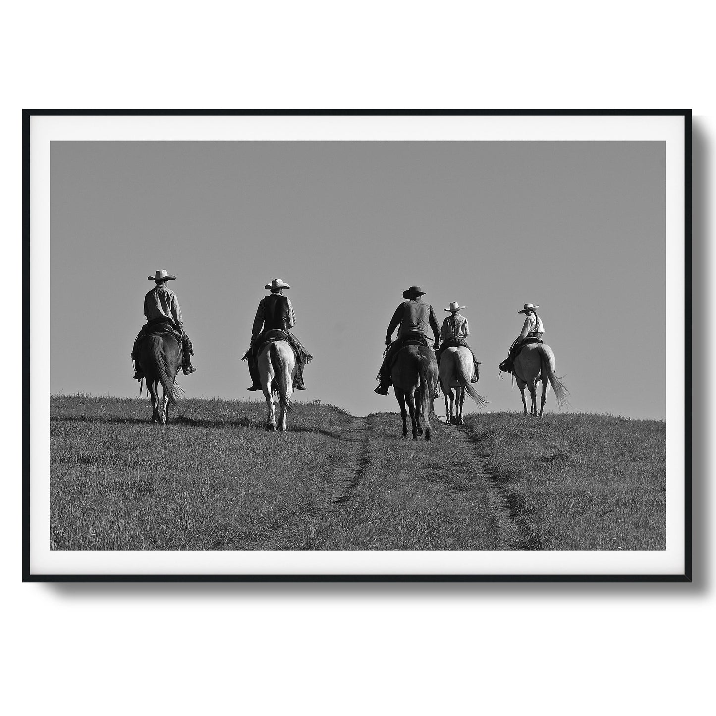 Cowboy Trail Ride Framed Art