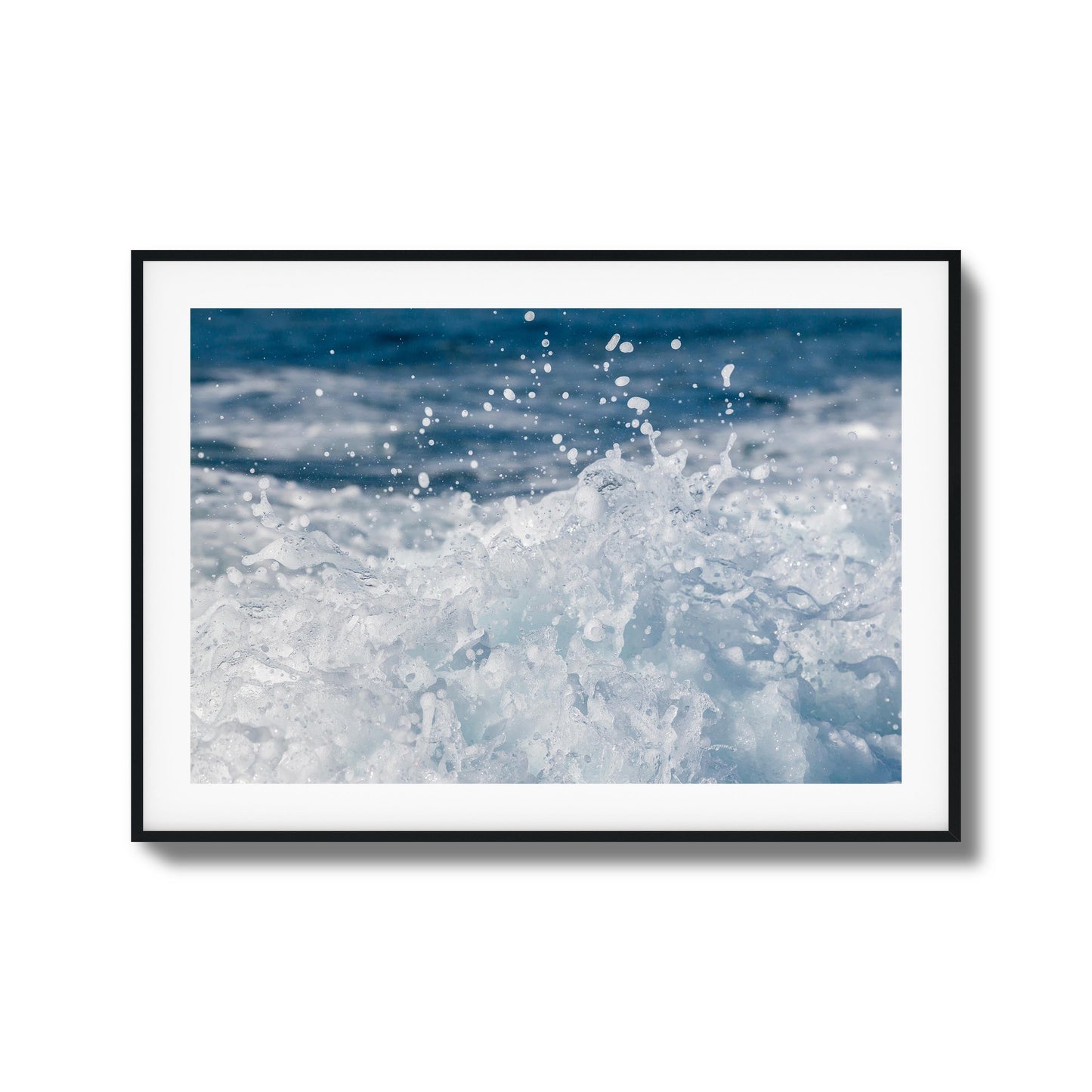 Crashing Blue Framed Art