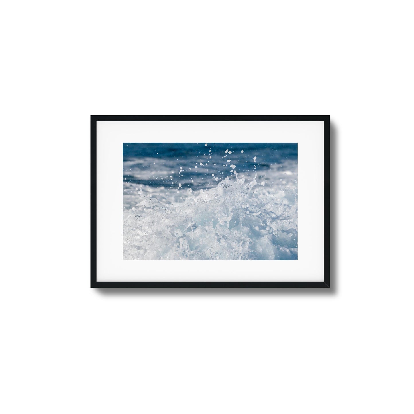Crashing Blue Framed Art