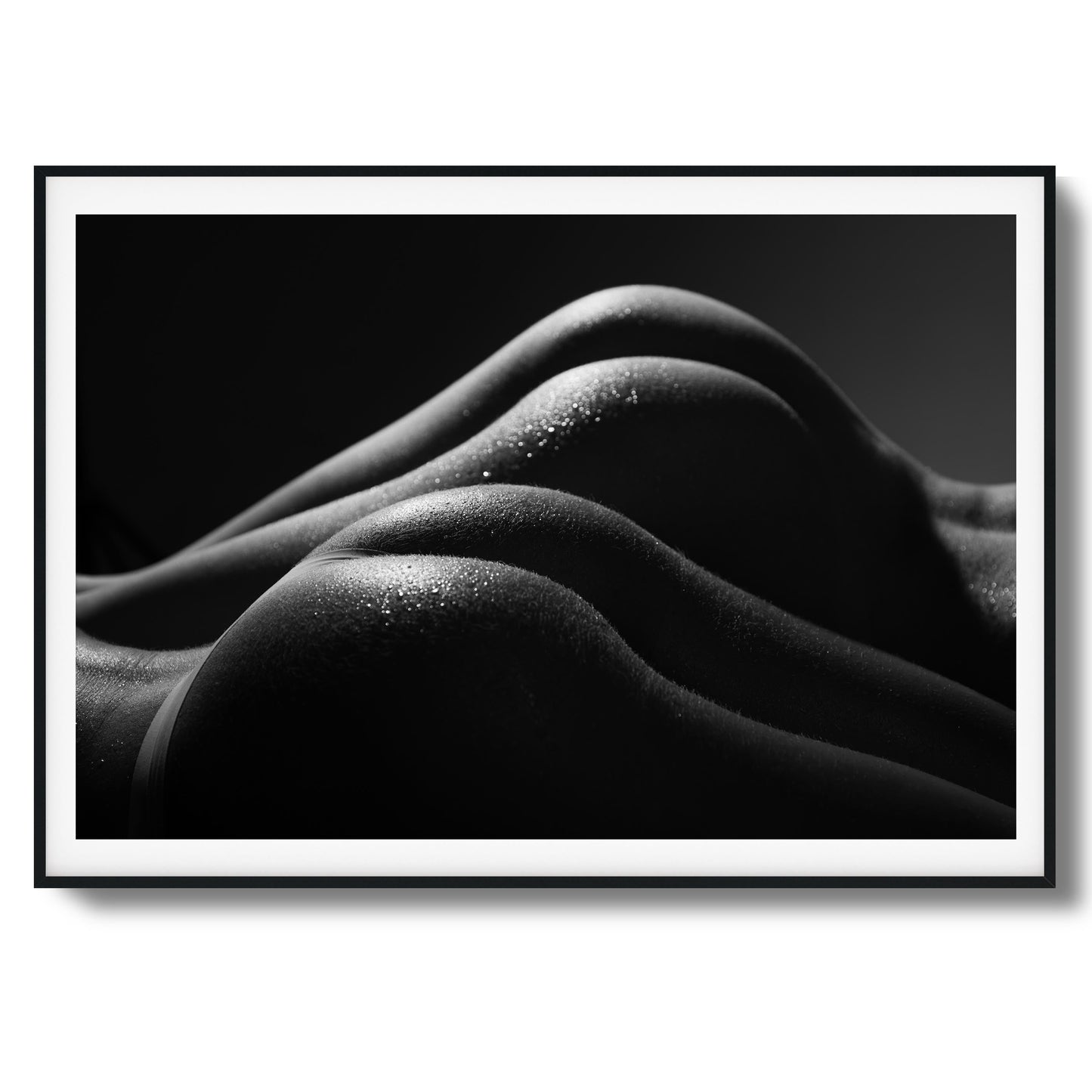 Curves in Shadows Framed Art