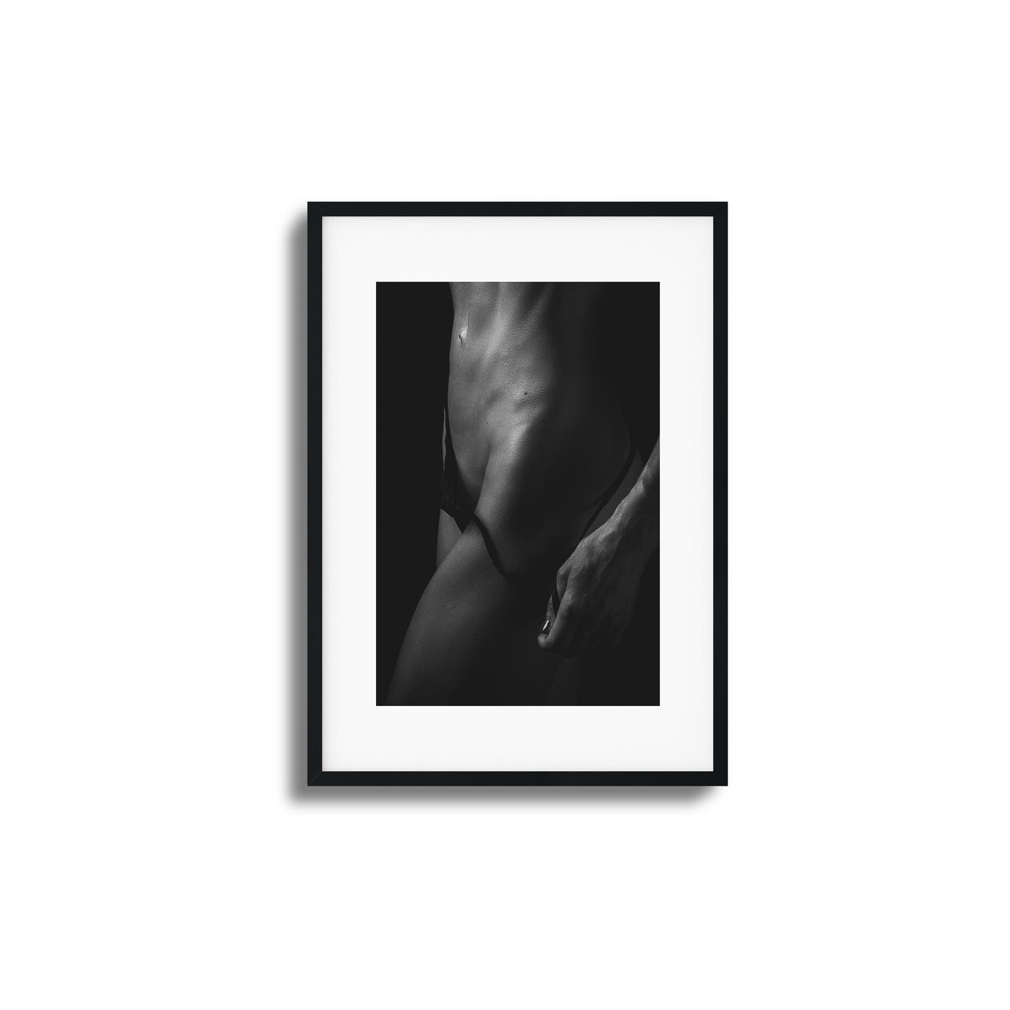 Cut Abs and Shadows Framed Art