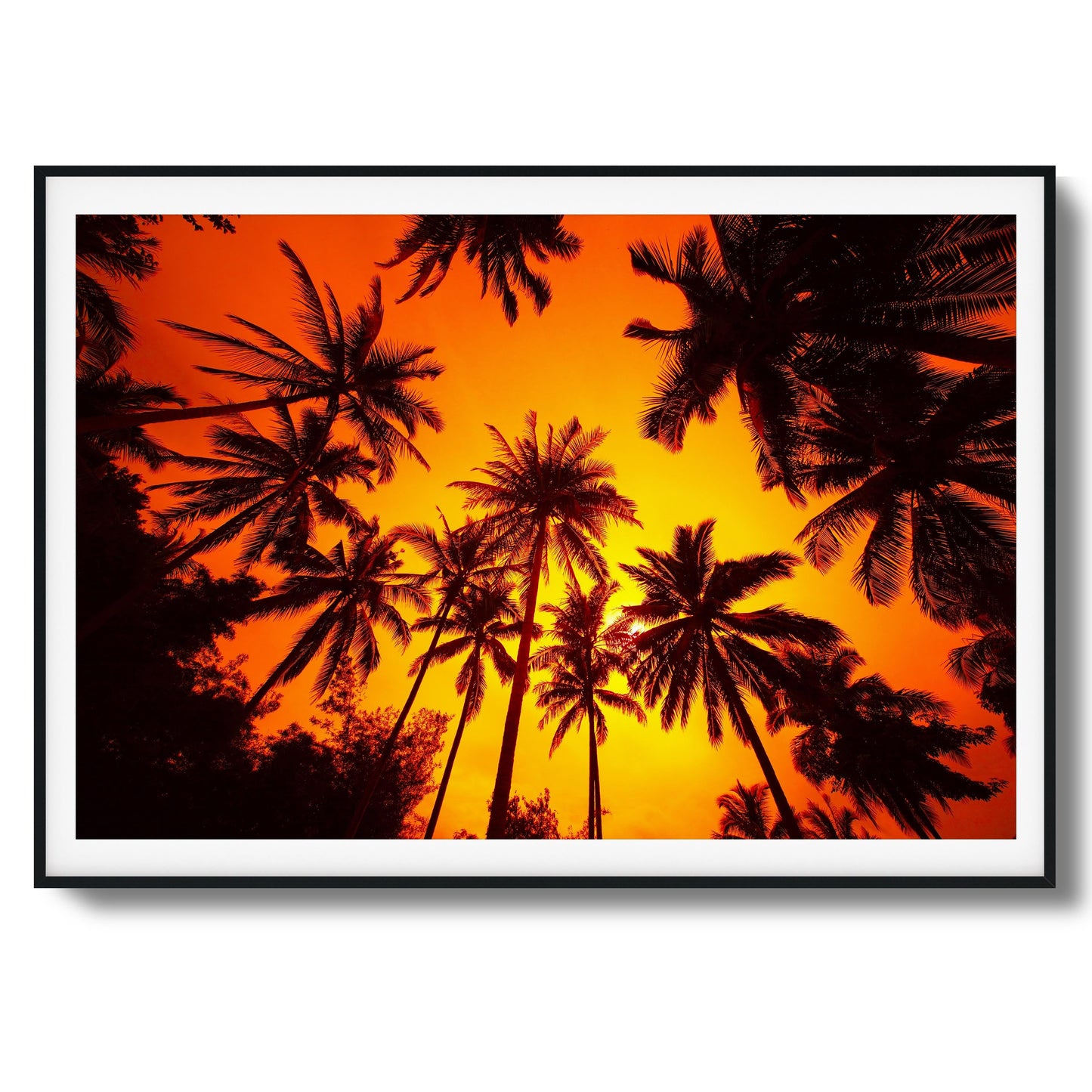 Ember Palms Framed Art