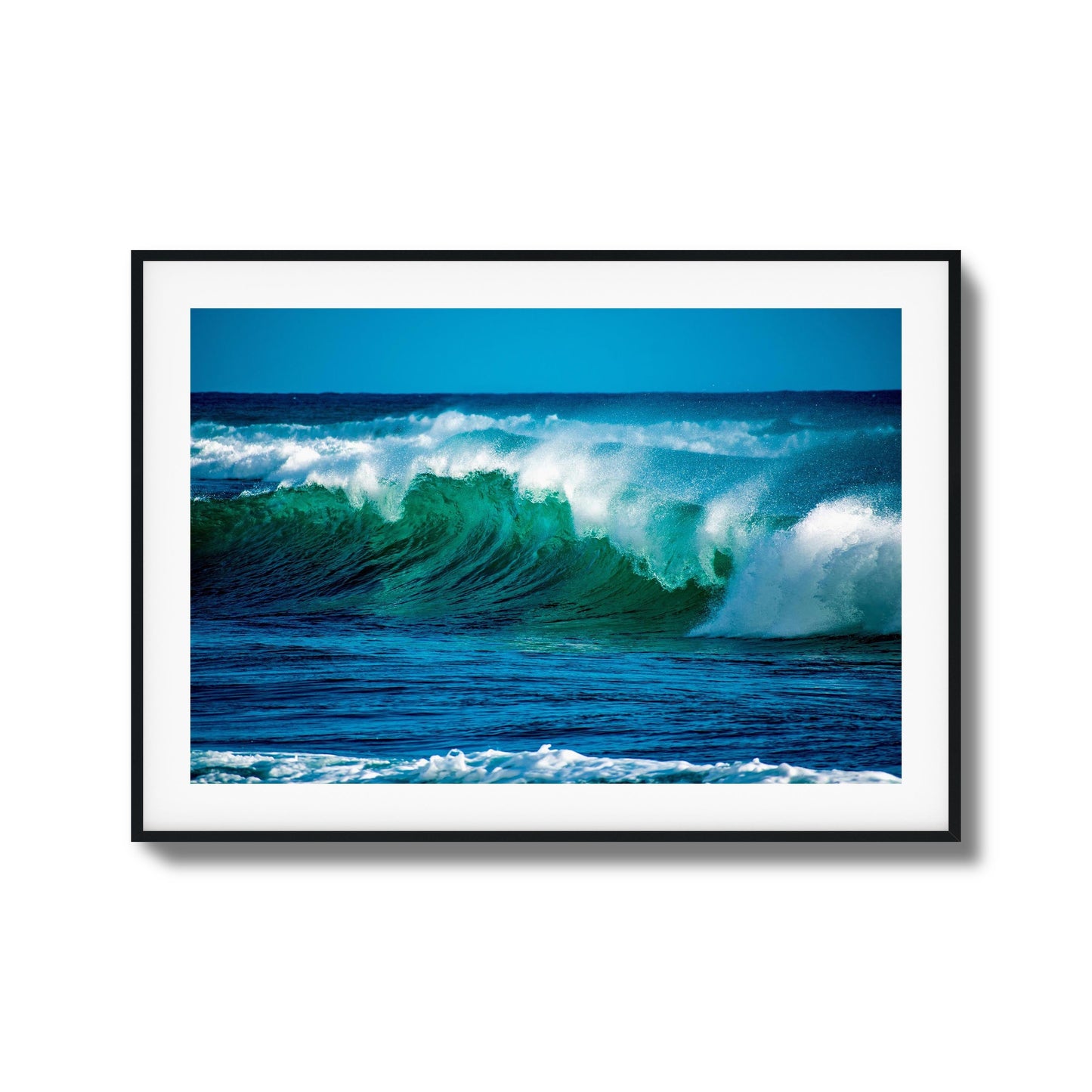 Emerald Curl Framed Art
