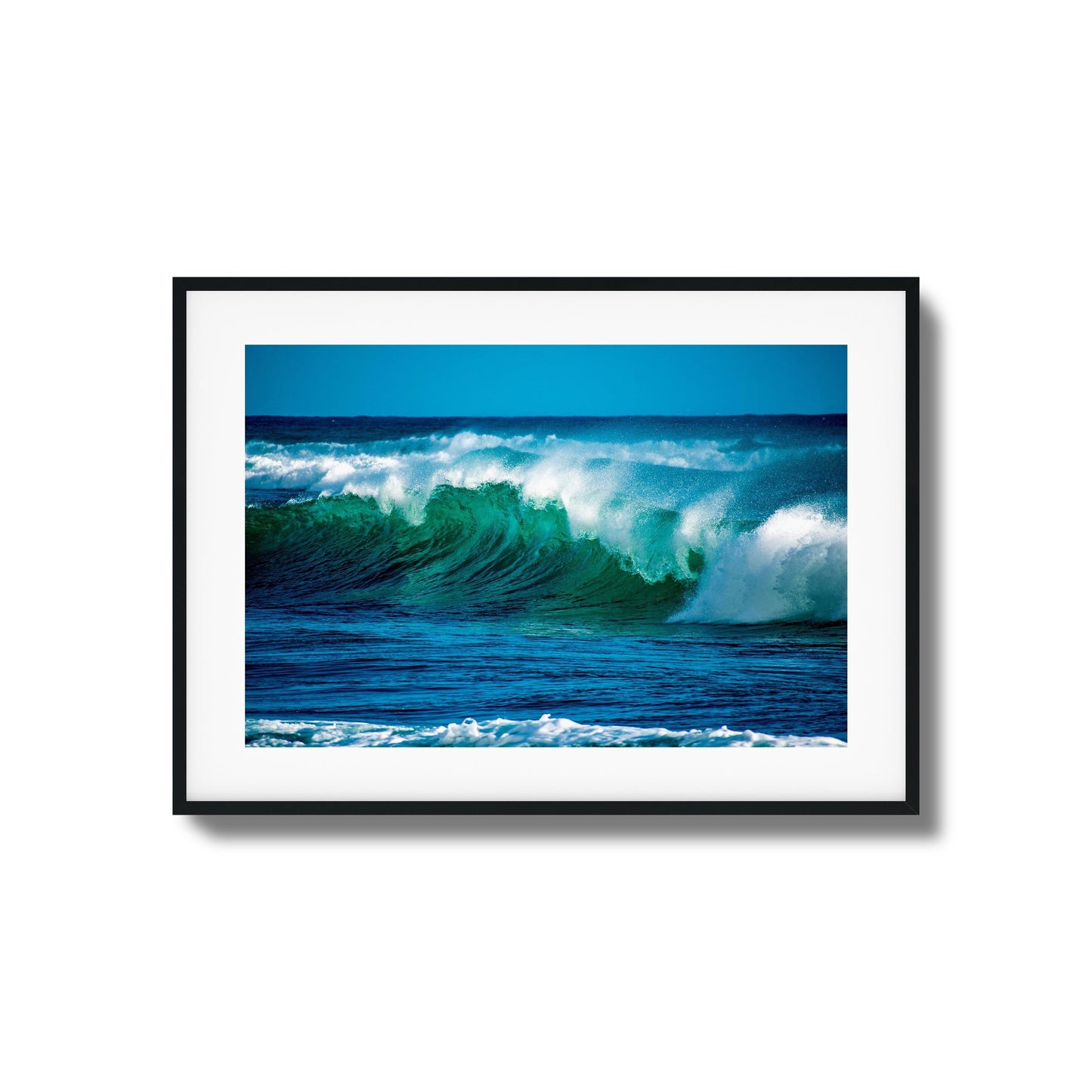 Emerald Curl Framed Art