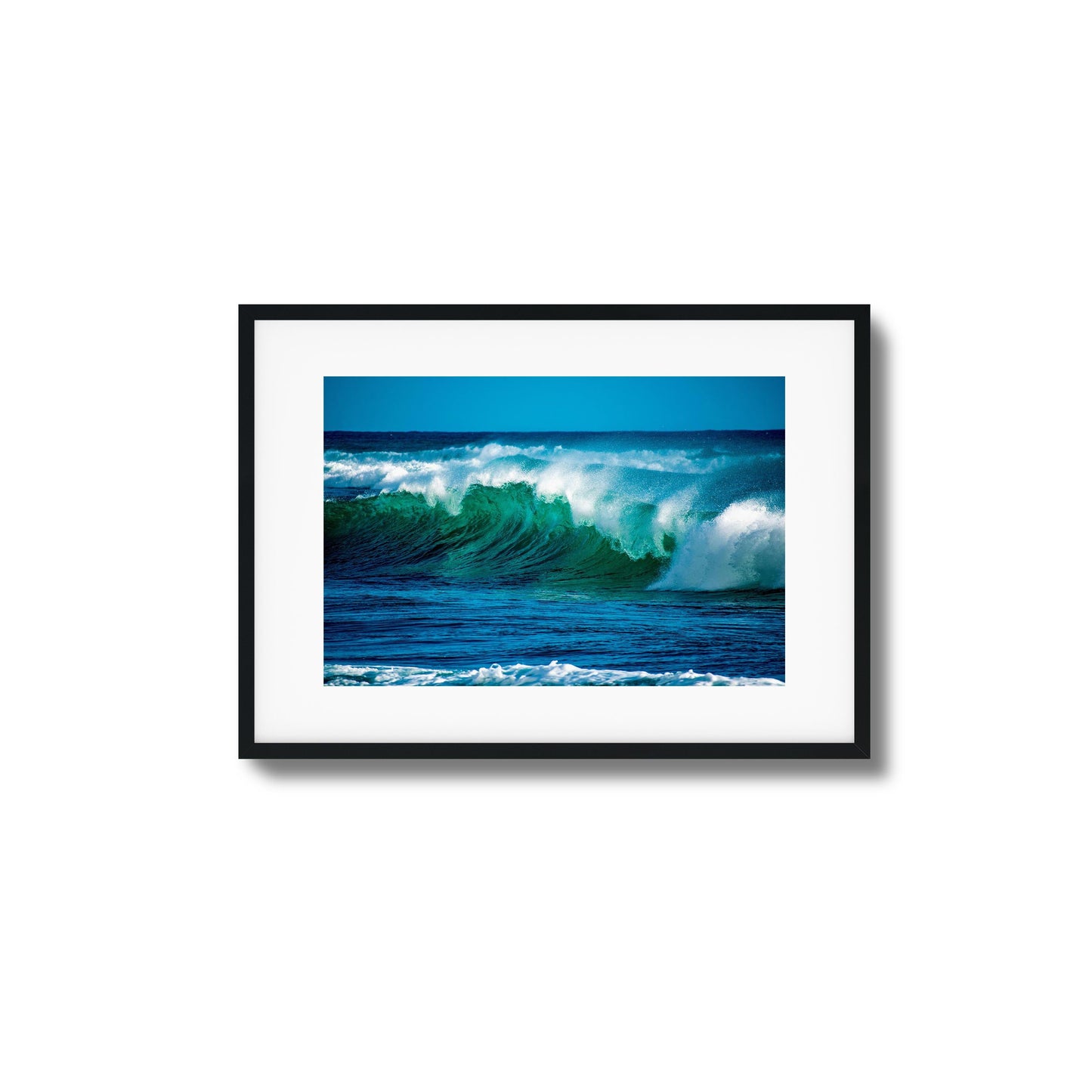 Emerald Curl Framed Art
