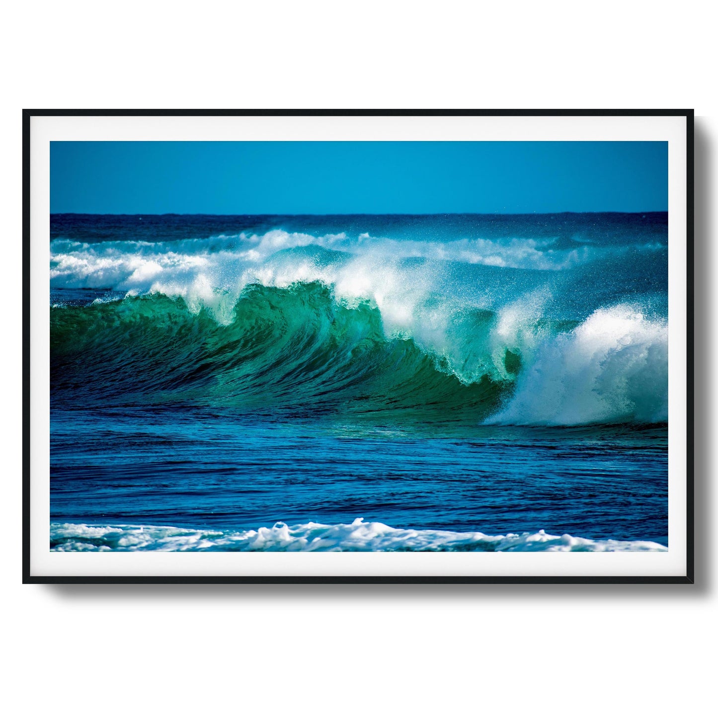 Emerald Curl Framed Art