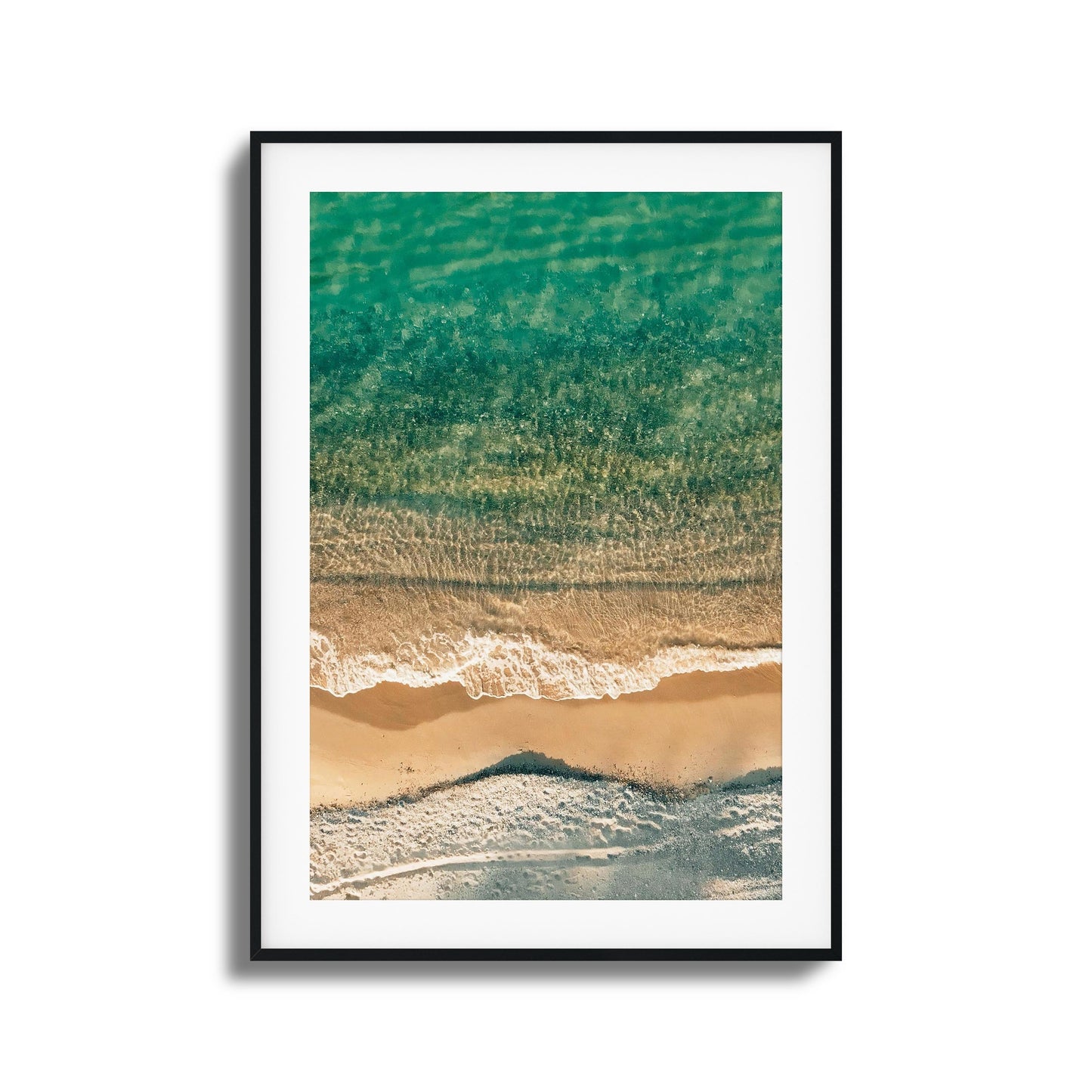 Golden Beach Layers Framed Art