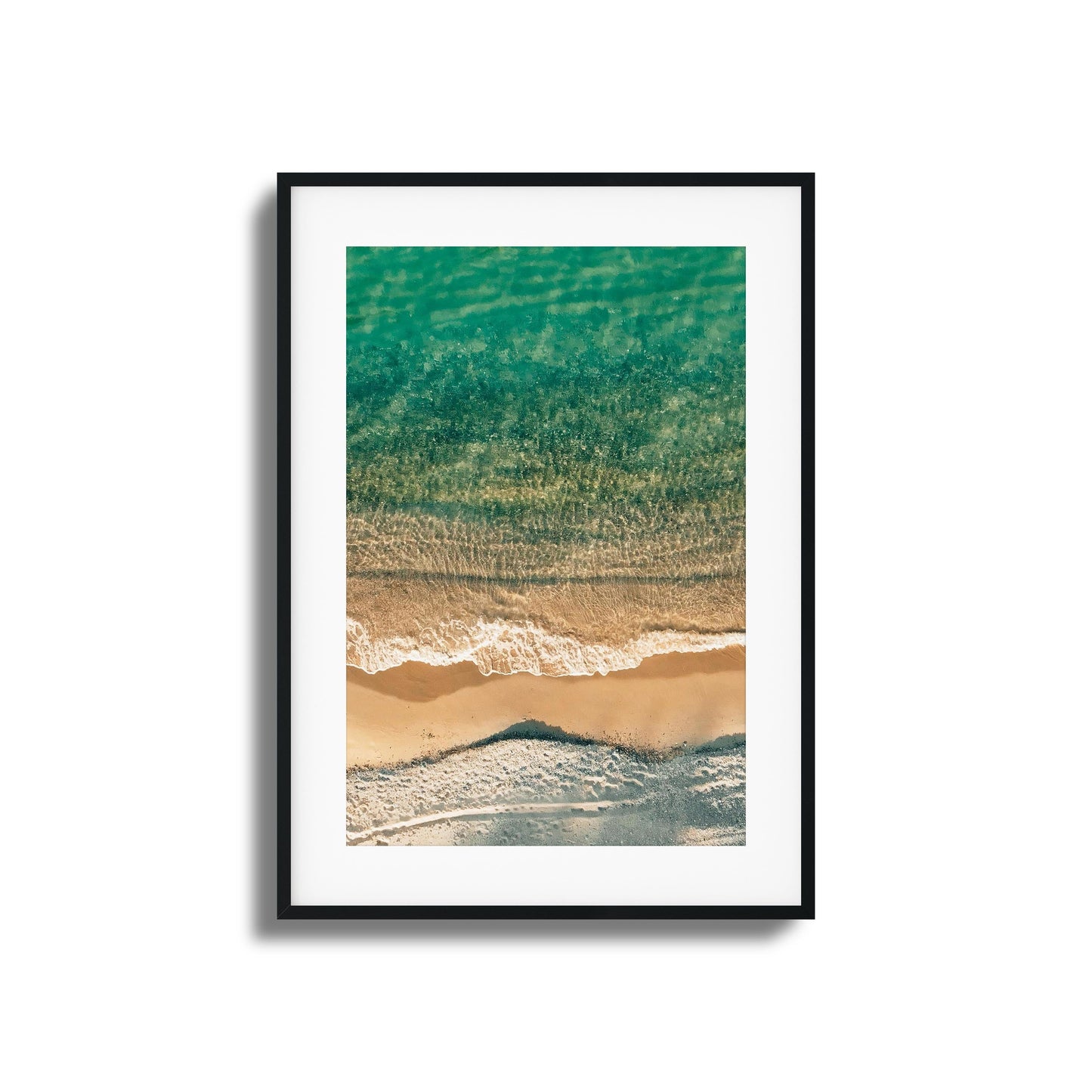 Golden Beach Layers Framed Art