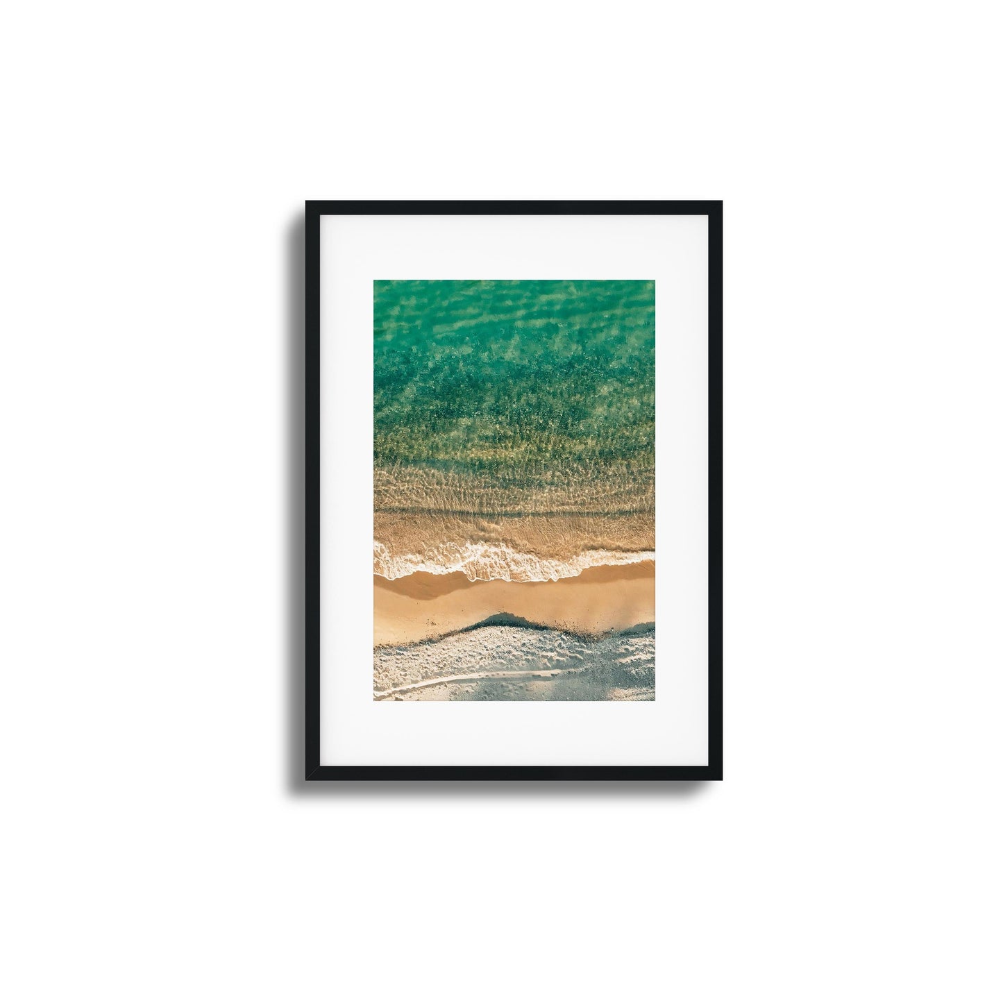 Golden Beach Layers Framed Art