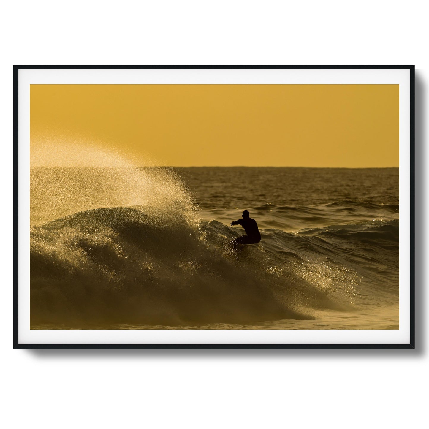 Golden Curl Framed Art