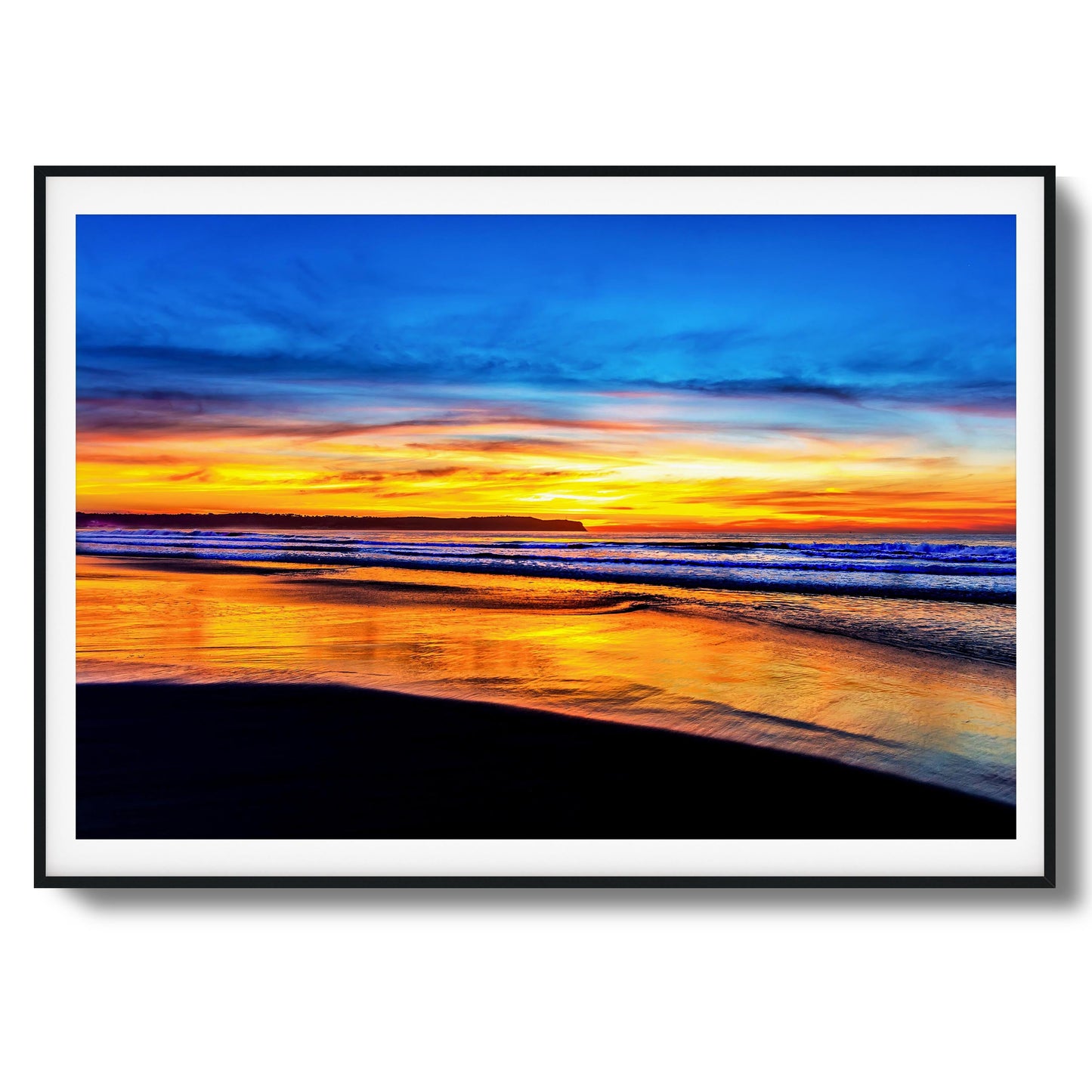 Golden Shoreline Framed Art