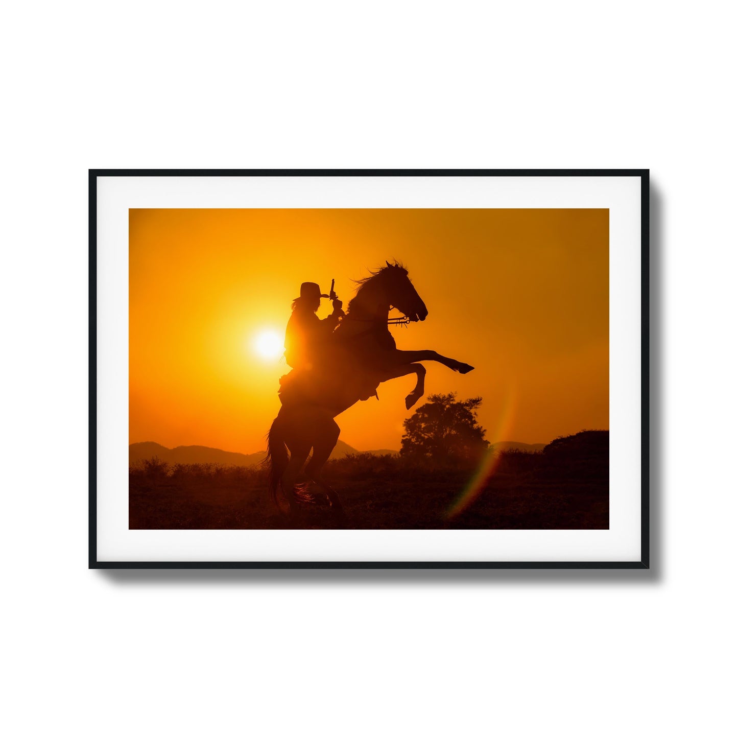 High Noon Rebel Framed Art