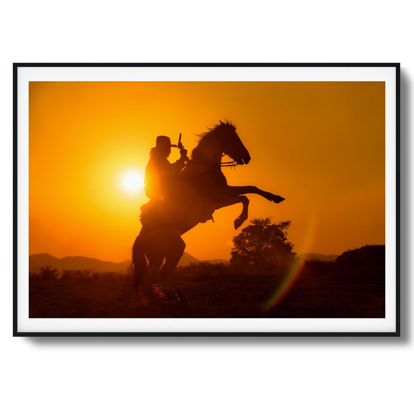 High Noon Rebel Framed Art