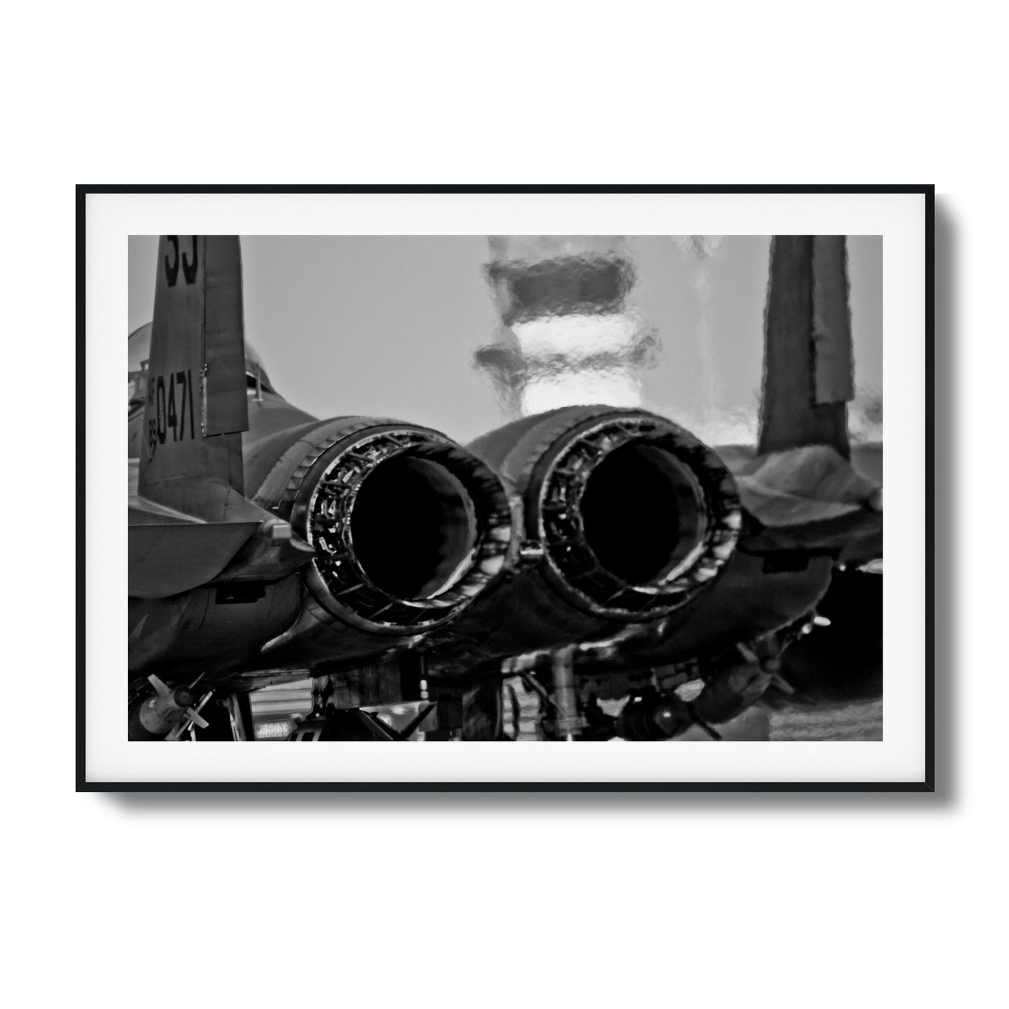 Jet Exhaust Heat Blur Framed Art