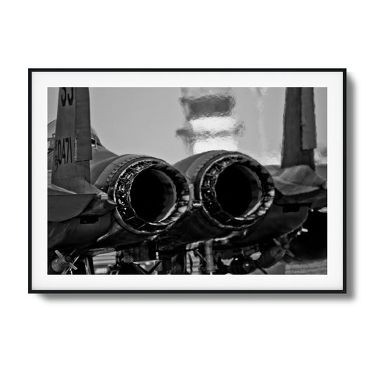 Jet Exhaust Heat Blur Framed Art - Assure Spark