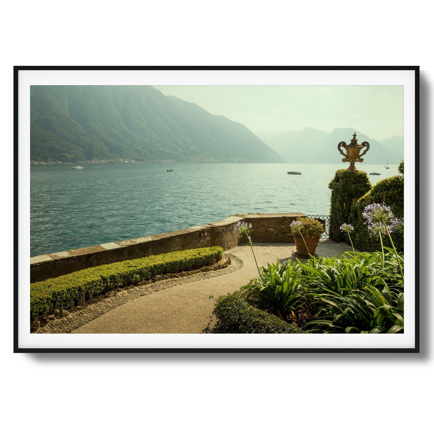Lakeside Garden Terrace Framed Art