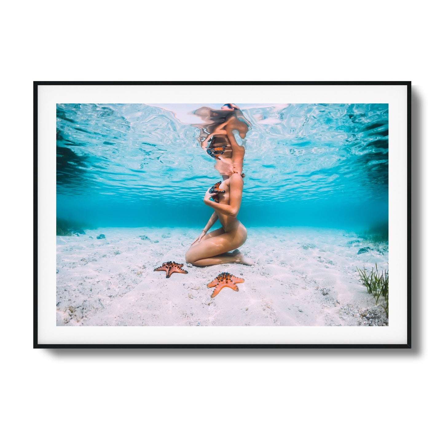 Ocean Kneel Framed Art