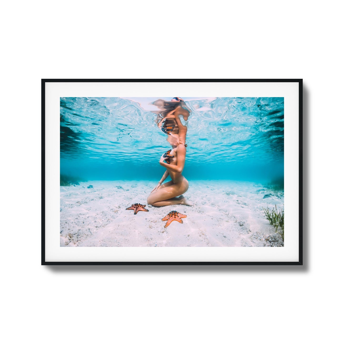 Ocean Kneel Framed Art