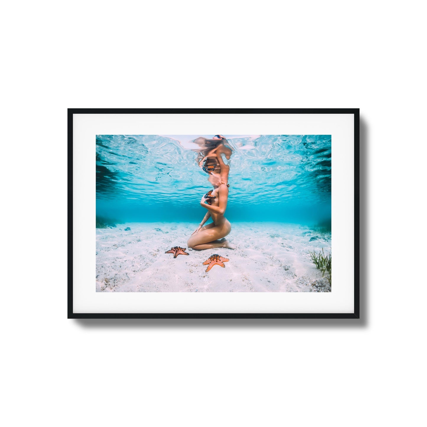 Ocean Kneel Framed Art