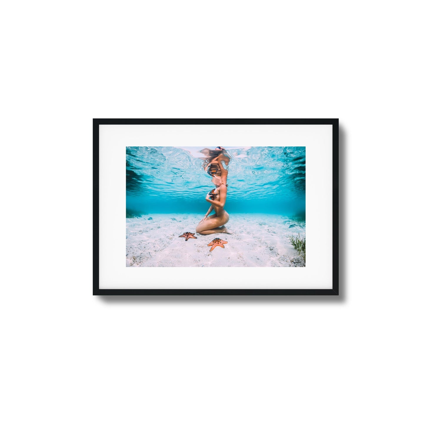 Ocean Kneel Framed Art