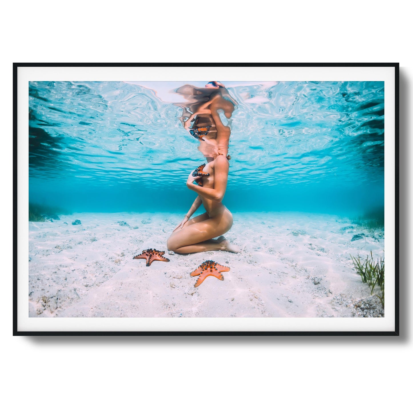 Ocean Kneel Framed Art