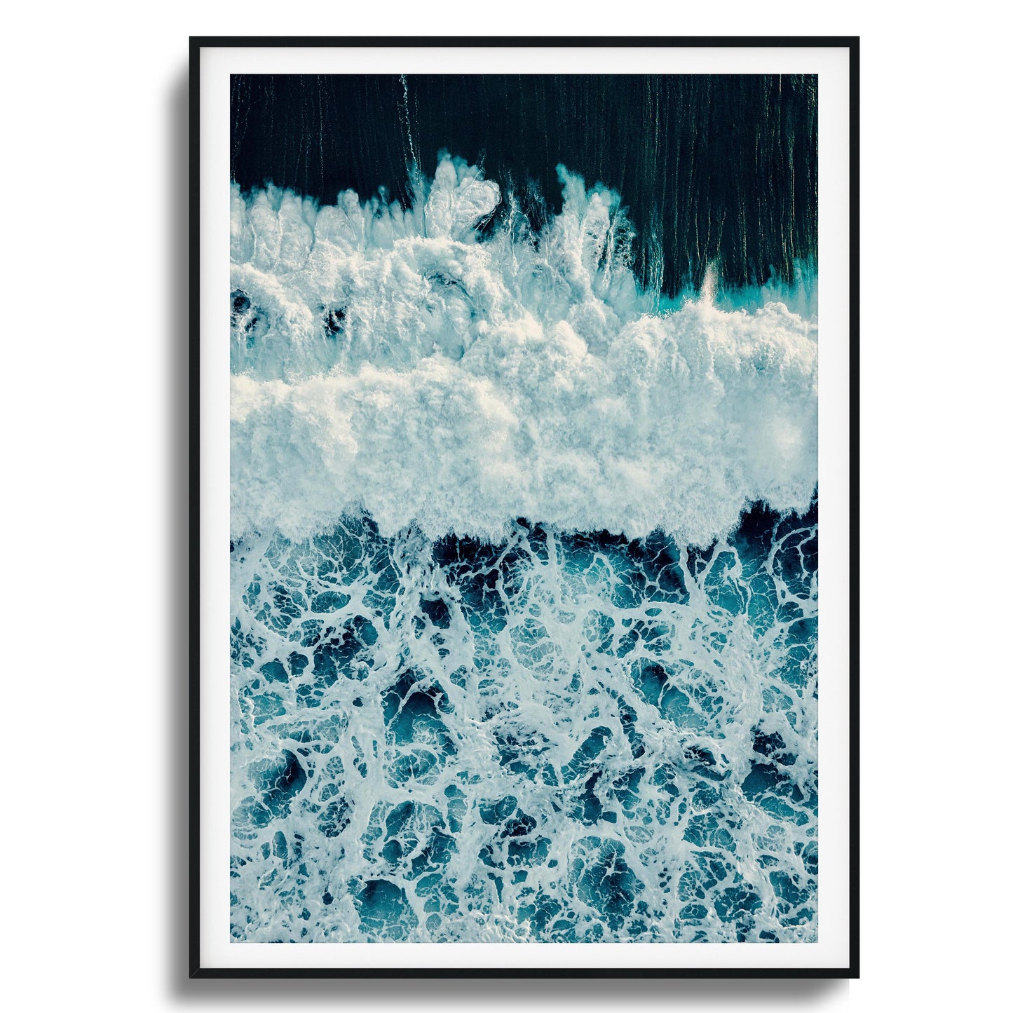 Ocean Texture from Above Framed Art
