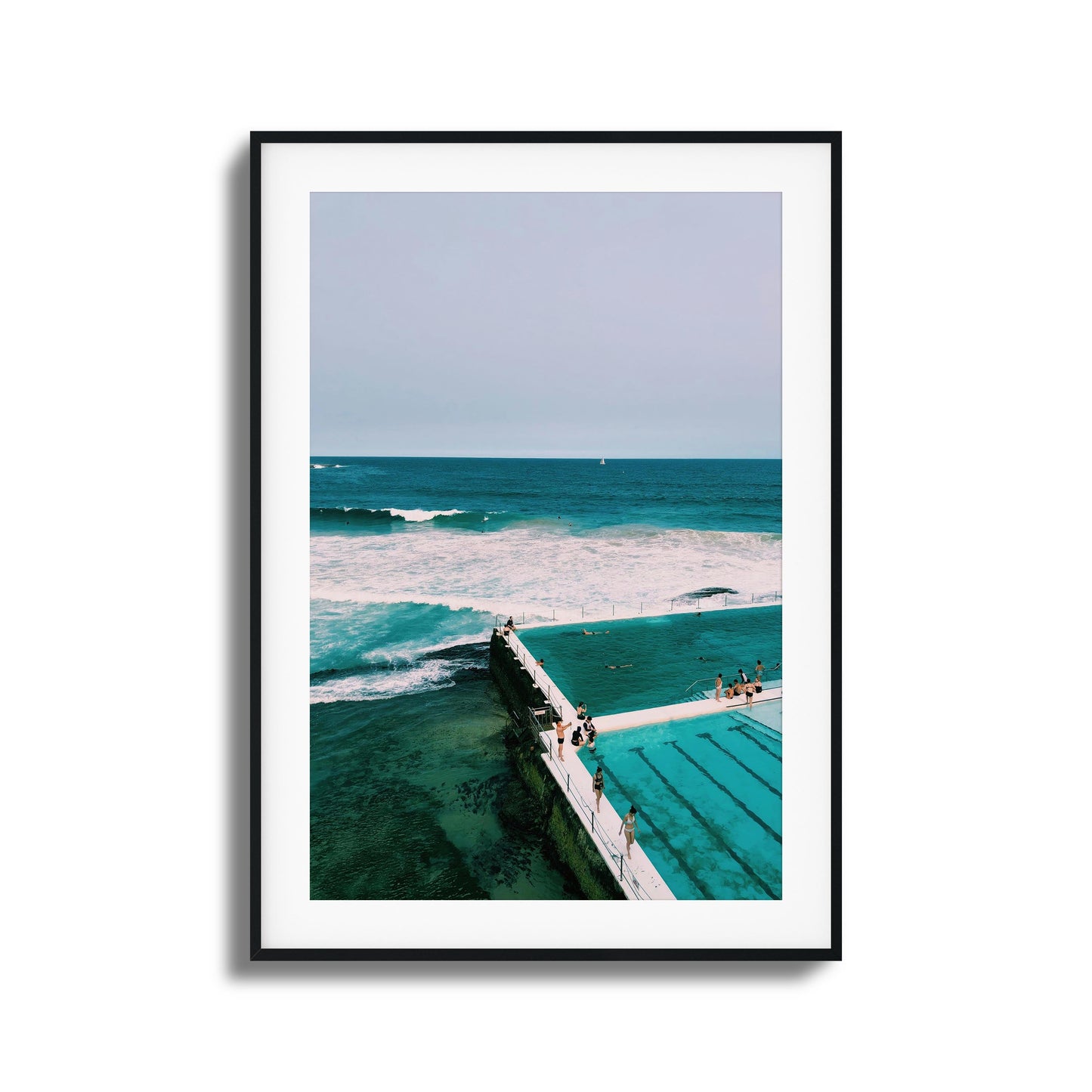 Poolside Break Framed Art