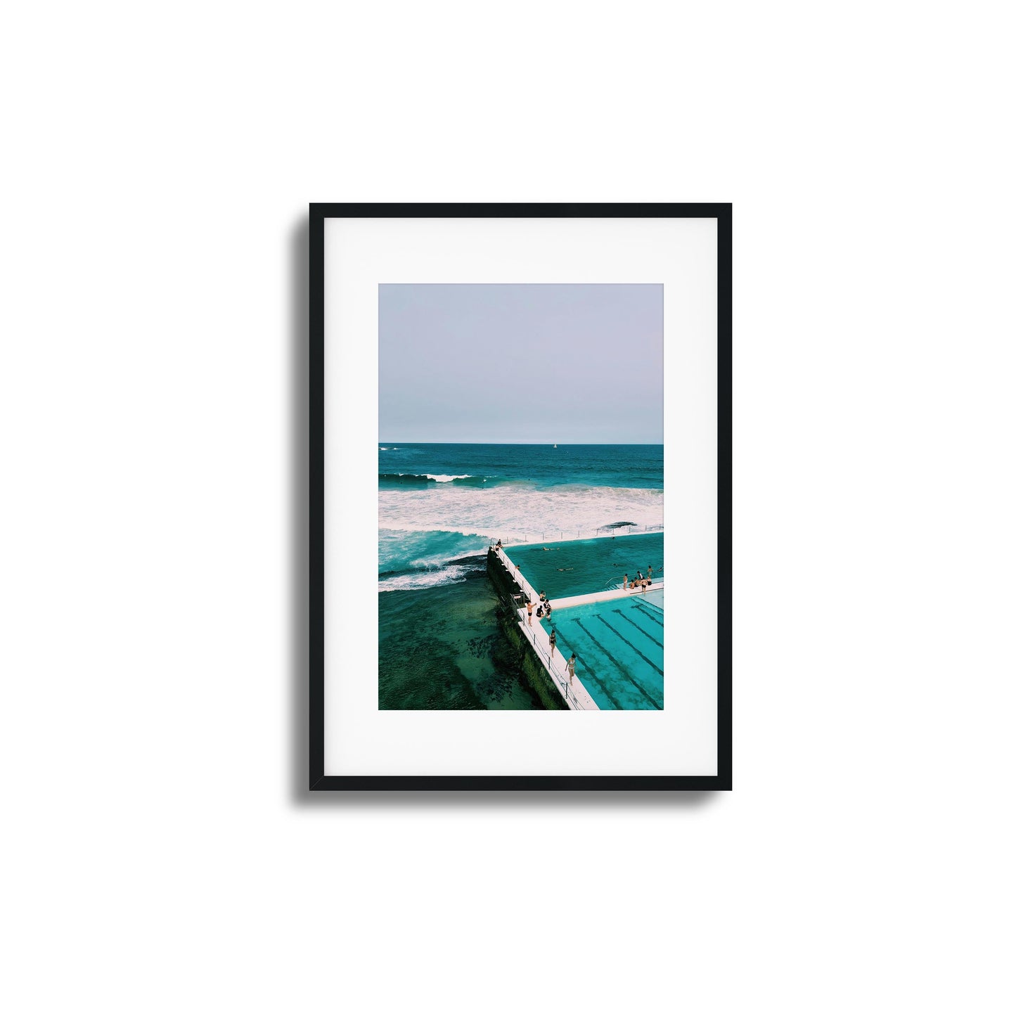 Poolside Break Framed Art