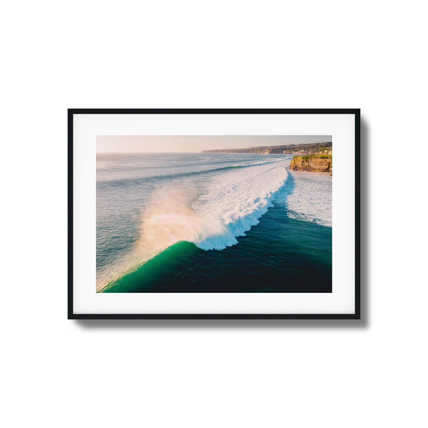 Rolling Waves from Above Framed Art