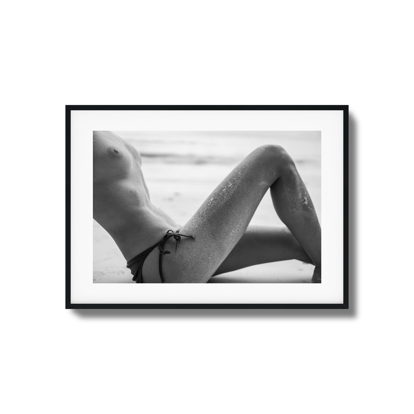 Sand-Covered Curves Framed Art