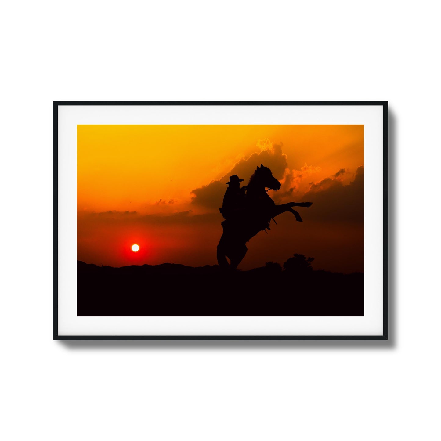 Sunset Duel Framed Art