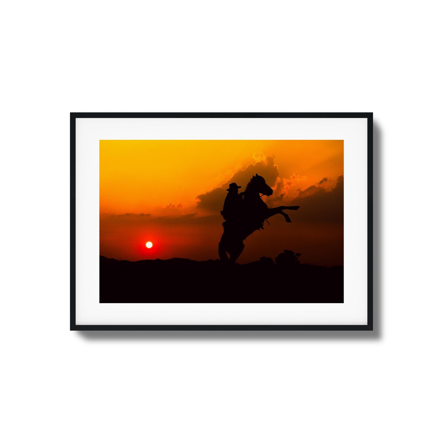 Sunset Duel Framed Art