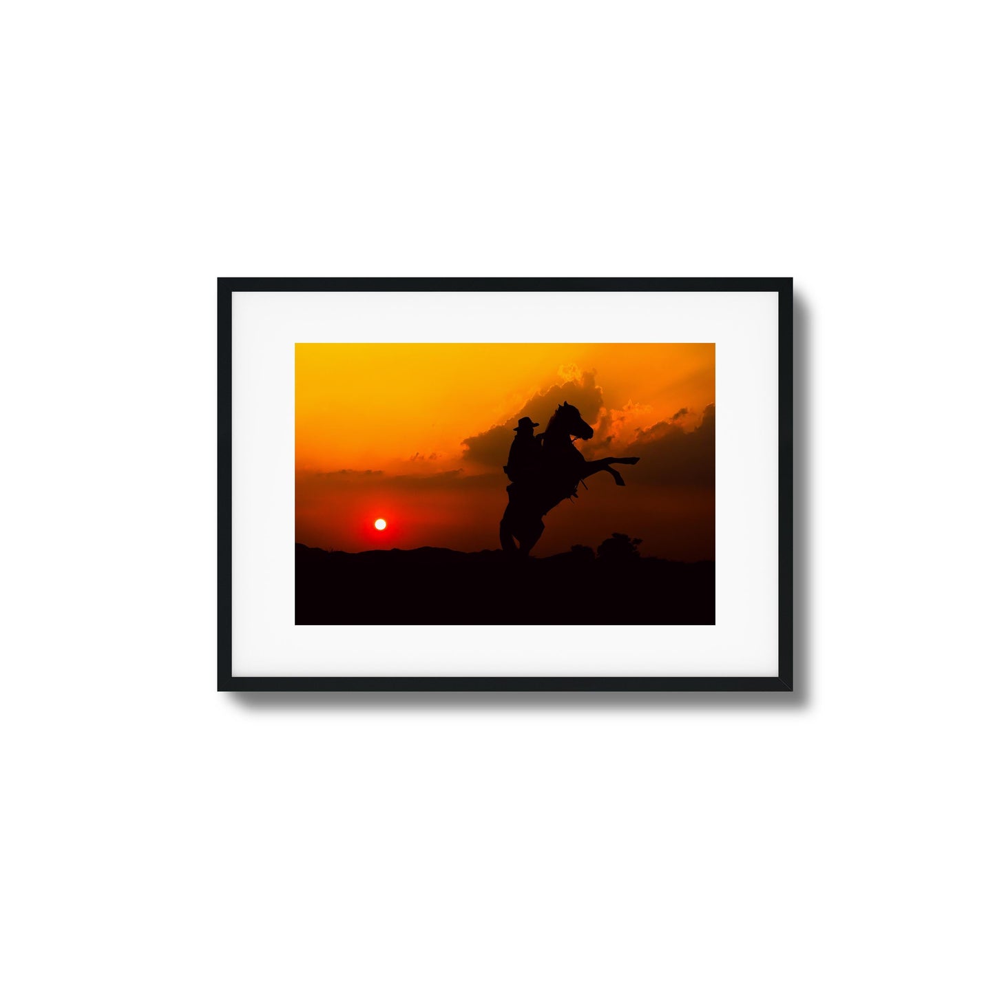 Sunset Duel Framed Art