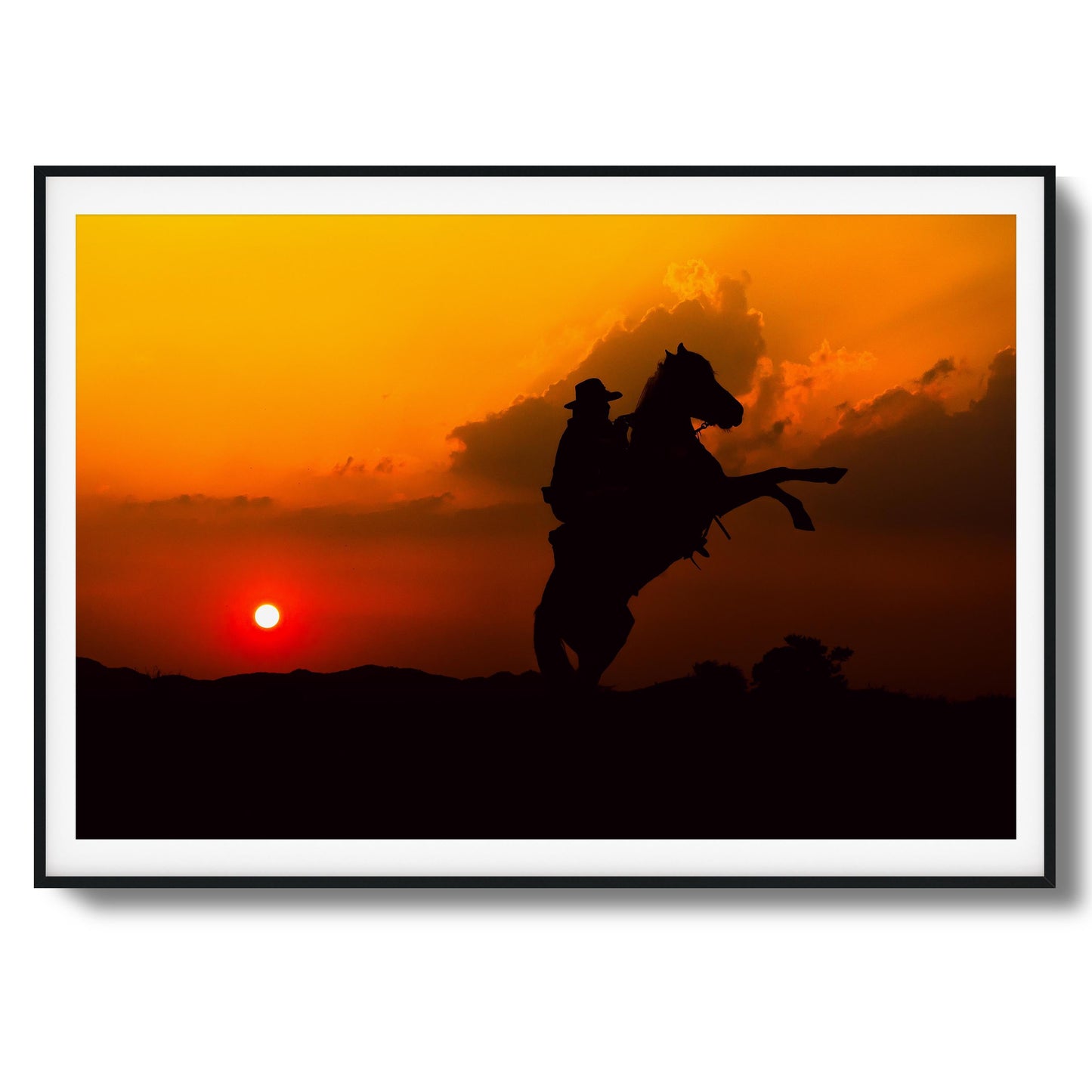 Sunset Duel Framed Art