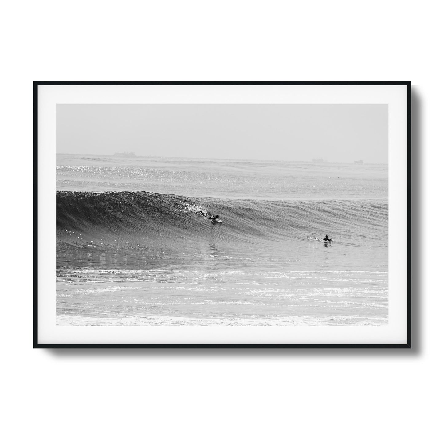 Surfer Paddle Out Framed Art