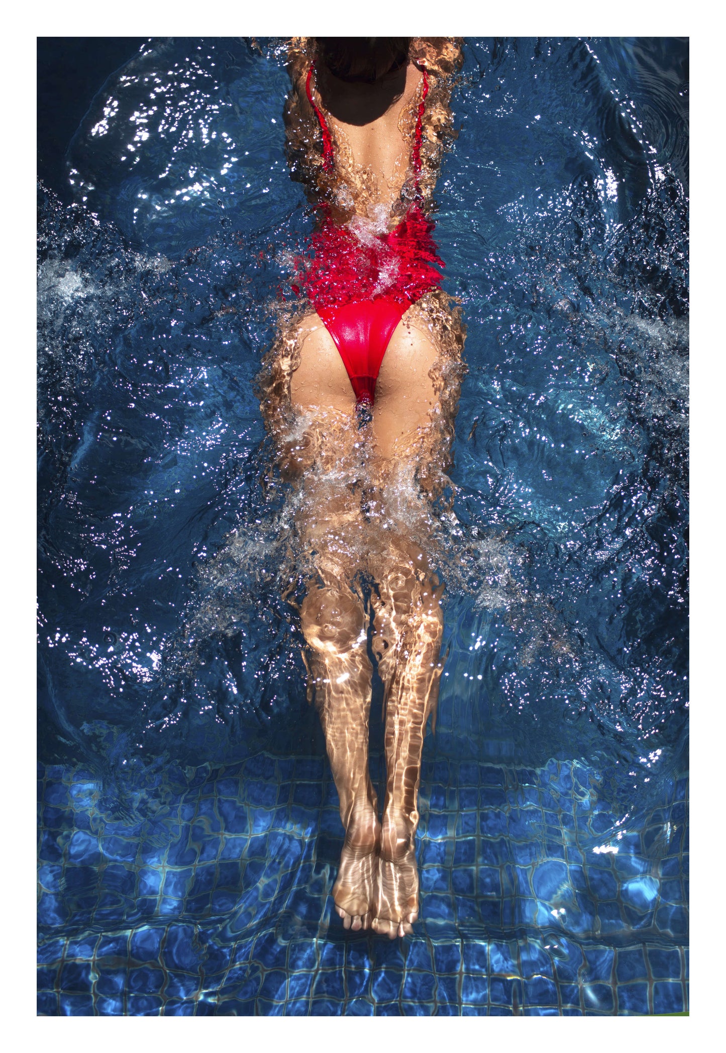 Aqua Flow Framed Art