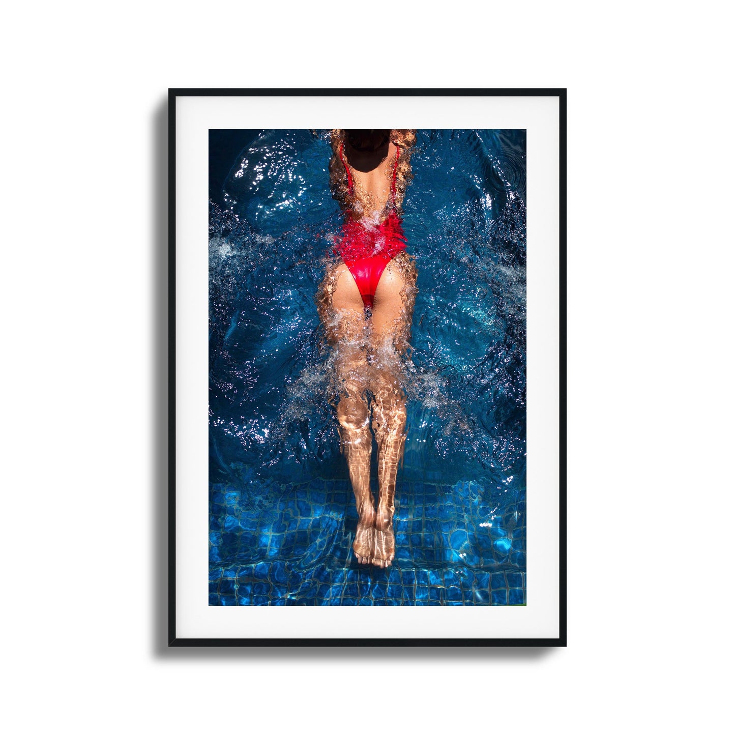 Aqua Flow Framed Art