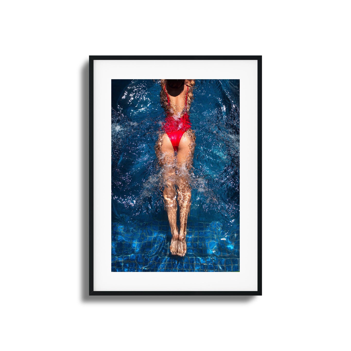 Aqua Flow Framed Art