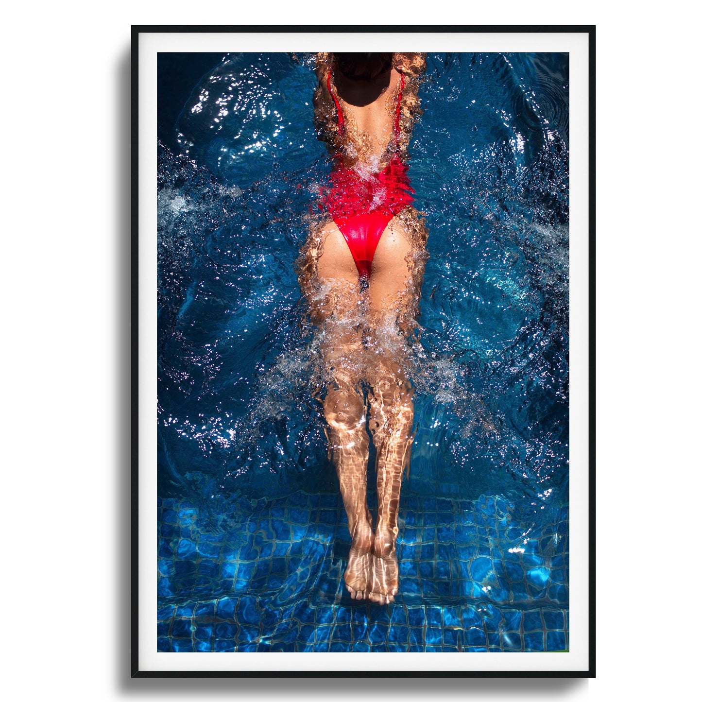 Aqua Flow Framed Art