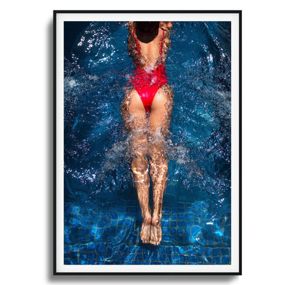 Aqua Flow Framed Art